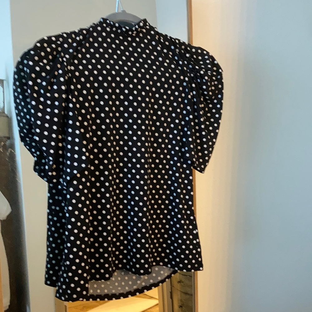 Cece polka dot blouse